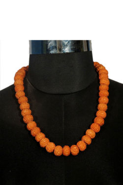 faux rudraksha necklace