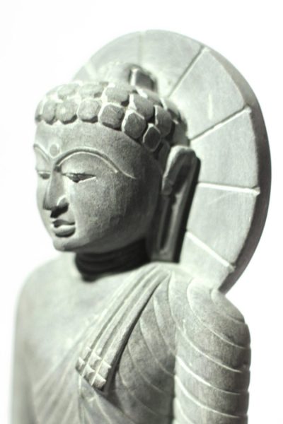 stone blessed Buddha statue - close up