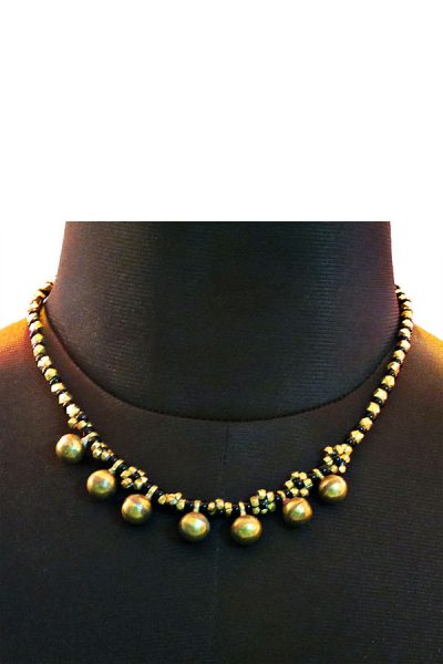 traditional tribal dokra necklace